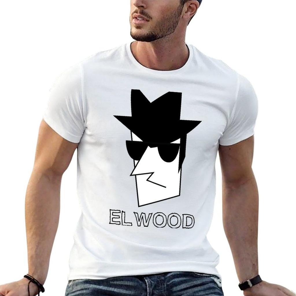 Elwood Blues T-Shirt Man T Shirt Cotton Graphic T Shirts for Man T Shirts Cotton 100% T-shirt