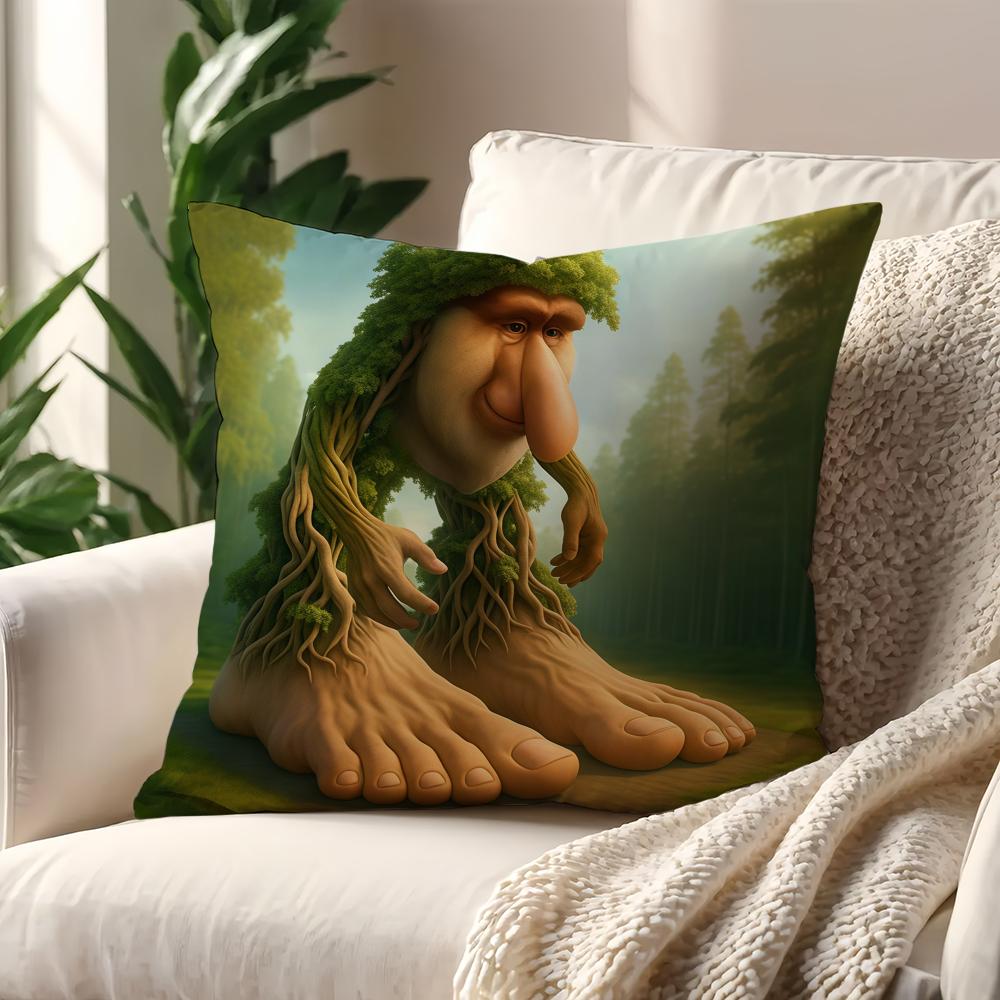 Italian B-Brainrot Animals Meme Cushion Cover For Pillow Printing Sofa Decoration Home Car Room Coffee Office Nordic Simplicity