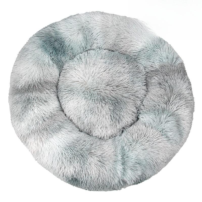 40-100cm Rundes Haustierbett für Großes Hundebett Superweiches Katzenbett Langplüsch-Hundehaus für Mittleres Hundehaus Winter Warm Schlafen