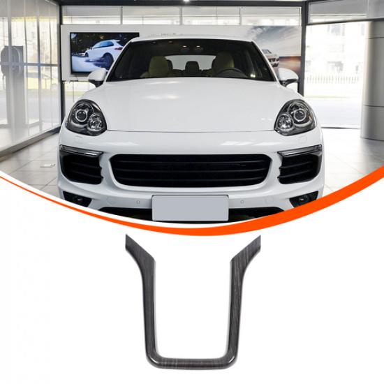 Wood Grain Interior Center Console Frame Cover Trim For Porsche Cayenne 2011-17