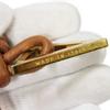 Used 11897 Triangle Key Ring 619100 V0050 2650 7950 Current Logo Ring Charm Intrecciato Brown Unisex from Japan