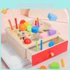 Montessori Sortierbox Holz Lernspielzeug für Kleinkinder Farben Formen lernen