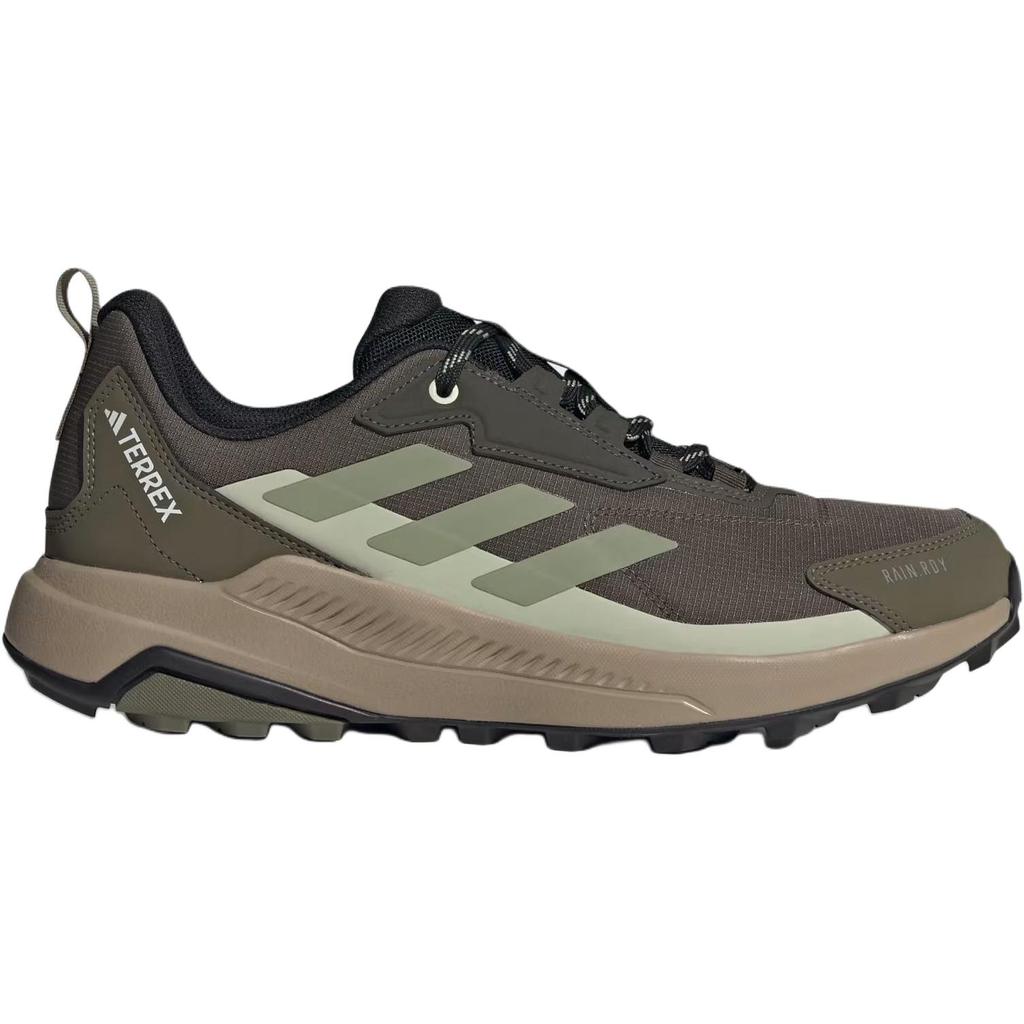 Adidas Terrex Anylander Waterproof Support Grip Hiking Shoes Men's Dark Gray Army Green JR9087