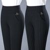5XL Big Size Women Fashion All-match Pencil Pants High Waist Elastic Band Spring Autumn Office Lady Casual Straight Trousers