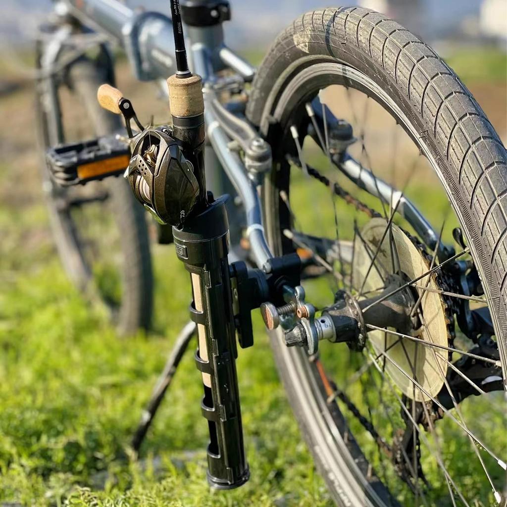 OUTDOORWEI Bicycle Fishing Rod Holder Fishing Rods Are Securely Attached To the Bike Safe and Secure Easy To Install - - -