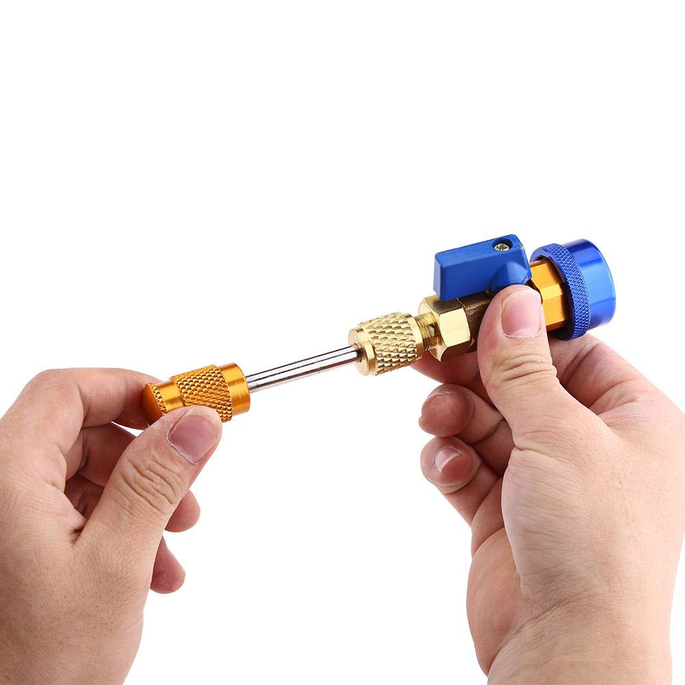 R134A Valve Core Removal Tool R134a / R12 / CR-206 Auto Car Air Conditioner Valve Core Quick Remover Installer Low Pressure