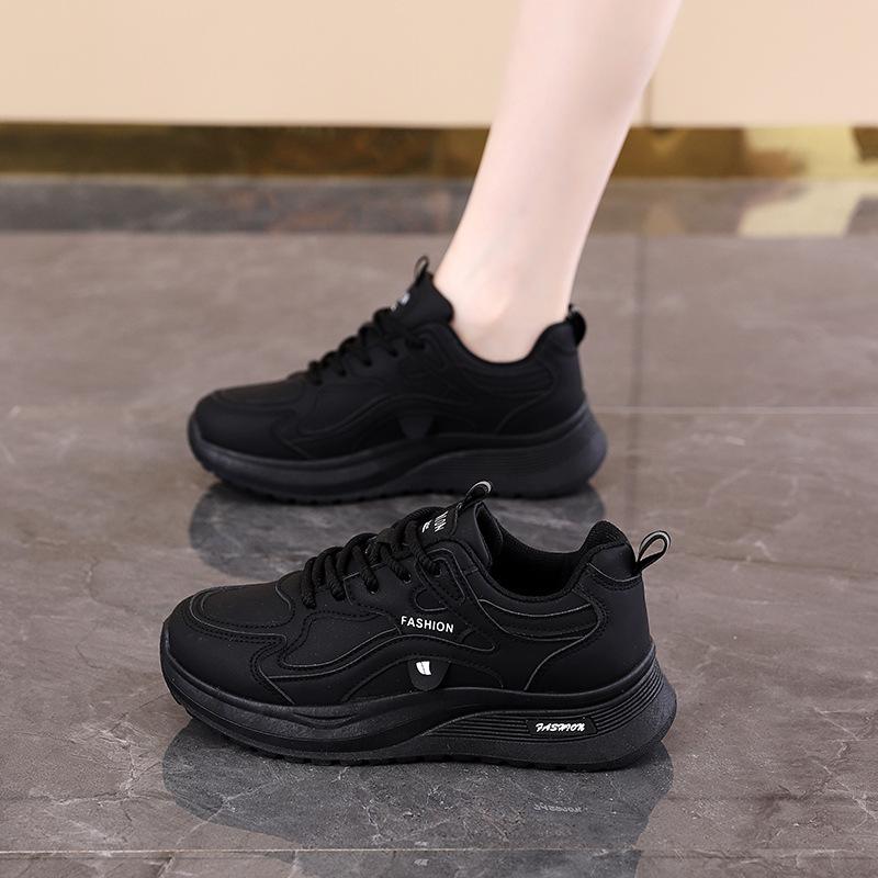 Women's Waterproof Non-Slip Kitchen Sneakers - Black Chef Work Shoes