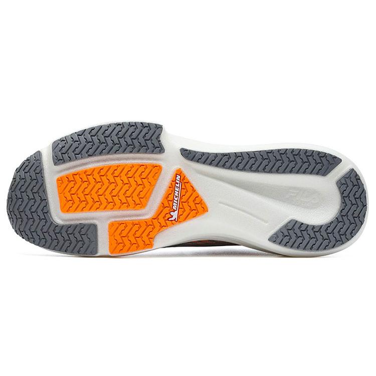 Fila Athletics Energy Comfortable Textile, TPU Low Top Casual Running Shoes Men's White Orange A12M231106FWC