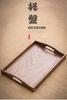 Handmade Natural Walnut Wood Tray Multi Purpose Serving Organizer Decorative Gift for Home Kitchen Cafe Office Storage