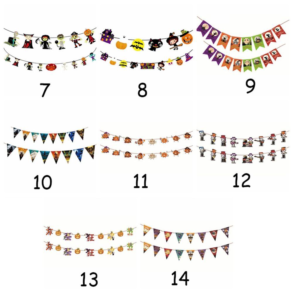 Party Supplies Festival Halloween Halloween Banner Paper Chain Halloween Decor Hanging Garland