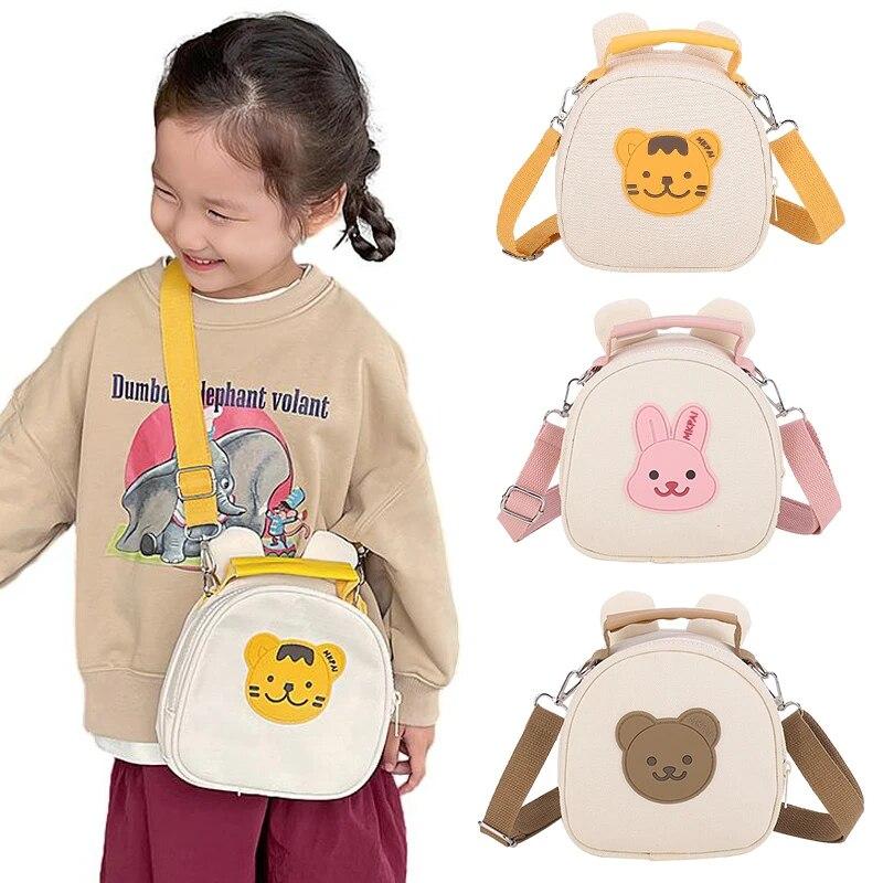 

Детская сумка-ранец, детская сумка на плечо, холщовые детские сумки Kawaii для девочек и мальчиков, сумки для хранения монет, сумки-мессенджеры для детского сада, школьная сумка белый