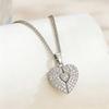 Heart-shaped Pendant Heart-shaped Necklace Handmade Couple Love Locket Heart Opening Locket  Gift