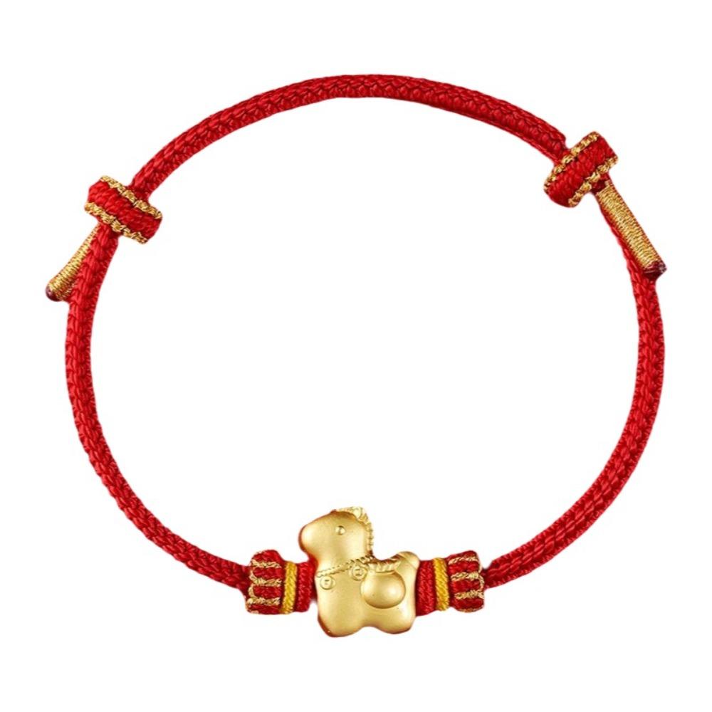 Chinese Style Horse Year Bracelet Hand-woven Fortune Bracelet Good Lucky Bracelet Spring Festival