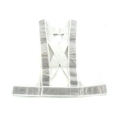 TOYO Safety Vest White Prism Reflective Vest Tasuki Shape No.63