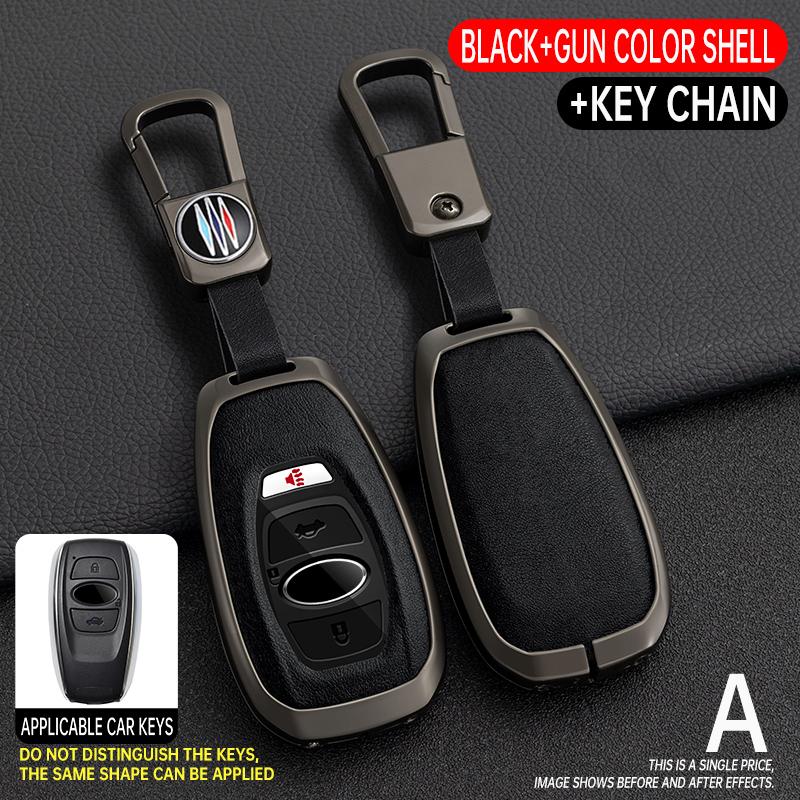 

Чехол для ключа автомобиля из цинкового сплава + кожи для Subaru BRZ Forester Legacy Outback WRX STI Impreza XV Crosstrek 3 4 кнопки пульт