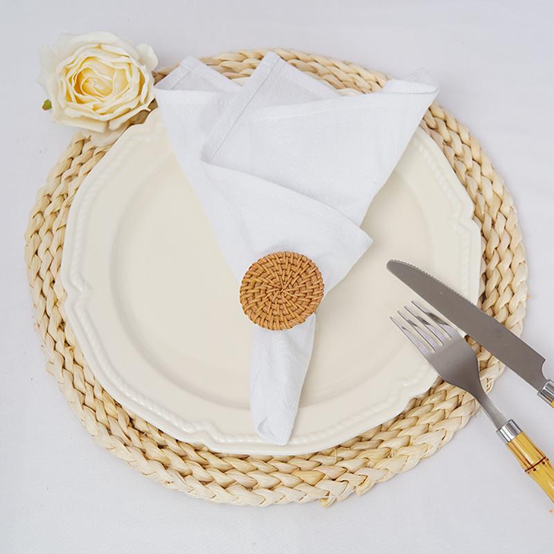 12 יחידות מפיות בד שולחן כותנה עמידות 30x45 ס"מ בד רב פעמי צבע אחיד למטבח, פינת אוכל, פסח, חתונה, קישוט