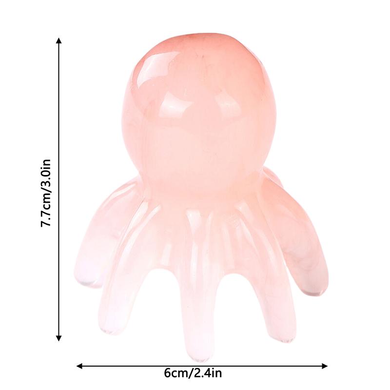 Plastics Octopus Comb Head Massager Meridian Scraping Scalp Massage Acupuncture Spa Body Home Health Therapy Tool