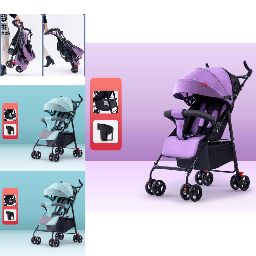 Lightweight Versatile Baby Stroller With Reclining Seat And Easy Folding Design For Comfortable Travel