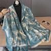 Elegant Dual-Sided Imitation Cashmere Scarf - European & Korean Style for Autumn/Winter
