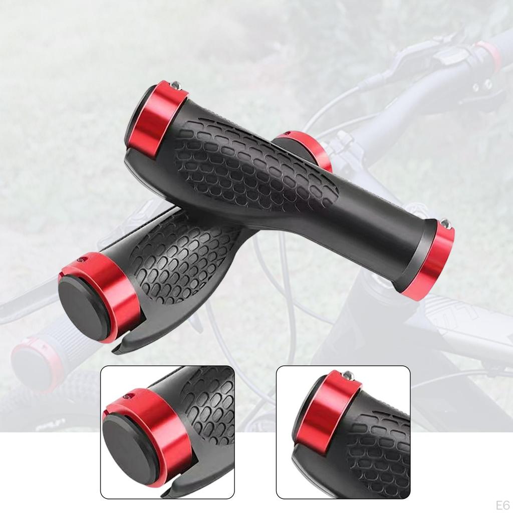 Handlebar Grips Pair Rubber Non Slip Ergonomic Bike Replacement Suitable for Pedal