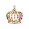 High-end Small Crown Brooch Metal Crystal Lapel Pins and Brooches Simple Corsage Suit Shirt Collar Pin Badge Jewelry Accessories