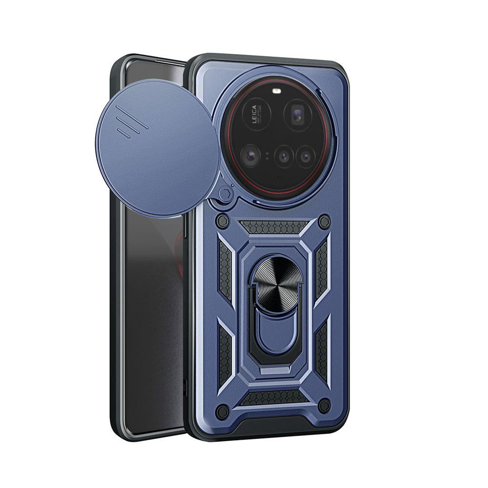 Slide Camera Cover For Xiaomi 15 Ultra 14T Finger Ring Magnetic Stand Phone Case For Xiaomi 14 Ultra 15 14T Pro Shockproof Cases