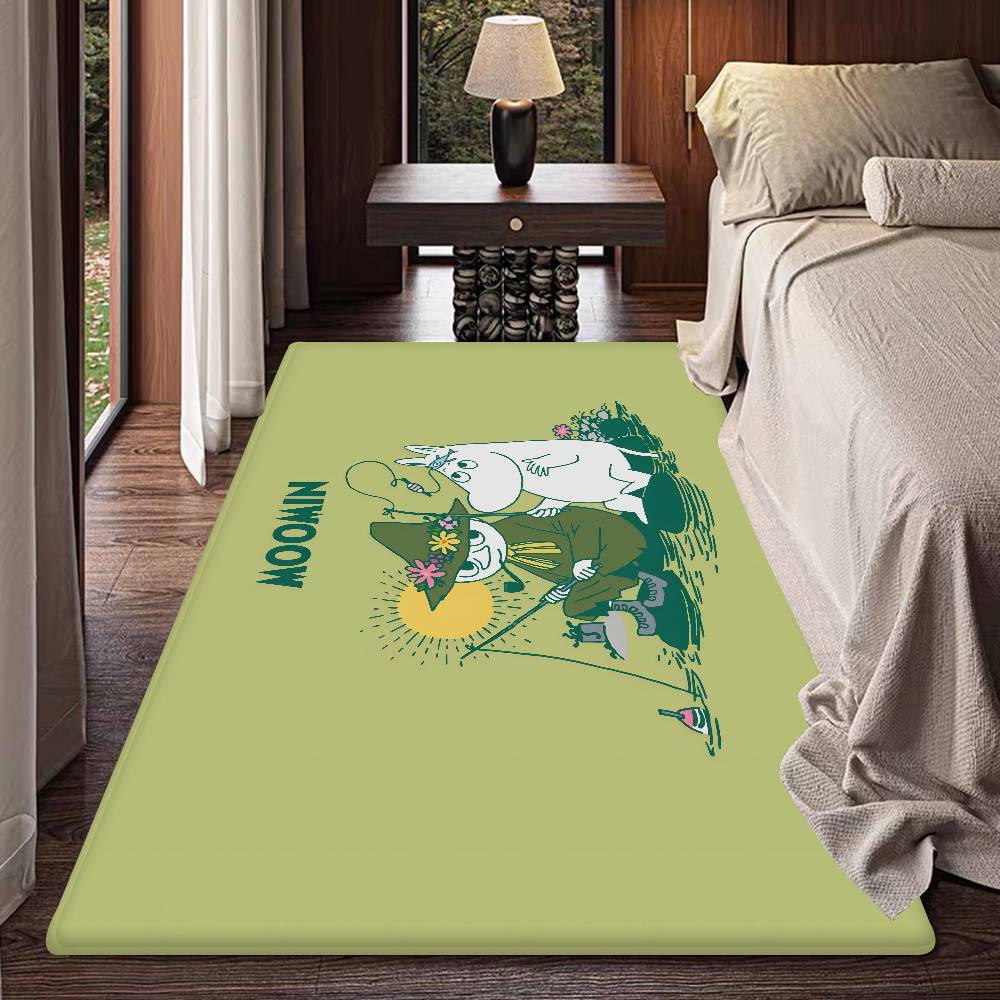 Tappetino Moomin M Carino Stile INS Morbido Pavimento Camera da Letto Casa Tappetino Lavanderia Tappeti Domestici Antiscivolo