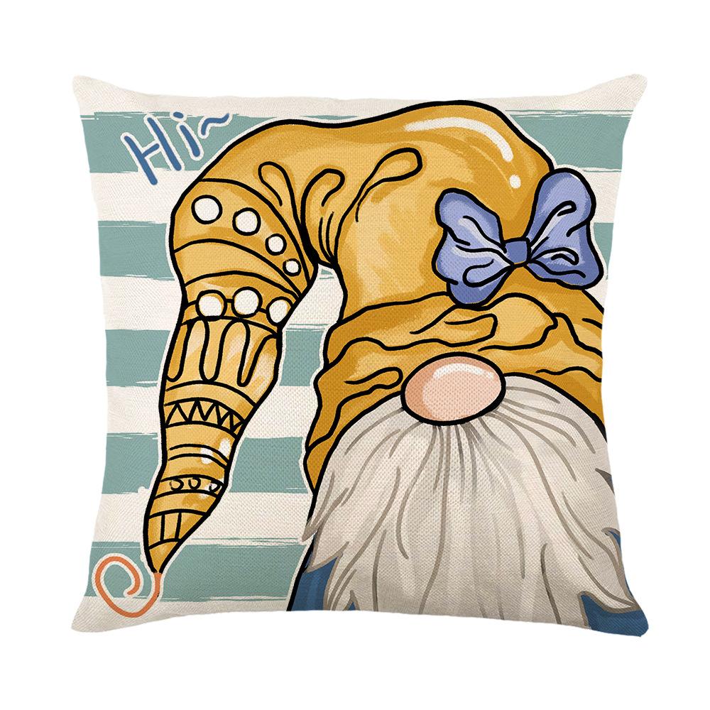 Синяя наволочка с буквенным принтом, льняная ткань для дома, наволочка для гостиной, наволочка для спальни 45*45cm JYM254-1