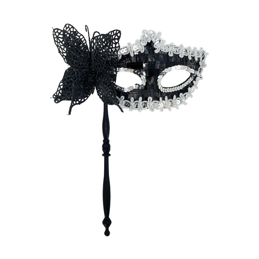 Half Face Butterfly Masquerade Mask Lightweight Elegant Butterfly Hand Hold Mask Decorative Party Costume Party Face Mask