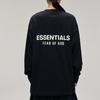 Fear of God Essentials Camiseta Clásica de Manga Larga Negro Azabache Tops para Hombre 125AS254200F