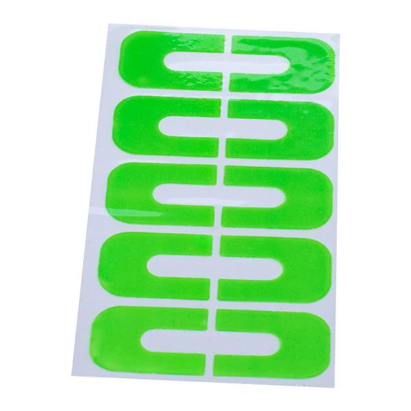 

Нейл-арт наклейки от перелива U-образной формы, защищающие от перелива лака для ногтей, U-образные наклейки для ногтей, наклейки от перелива 1PCS светло-зеленый