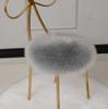 35x35cm Winter Plush Seat Pad Chair Cushion Faux Fur Wool Round Cover Fashion Living Room Soft