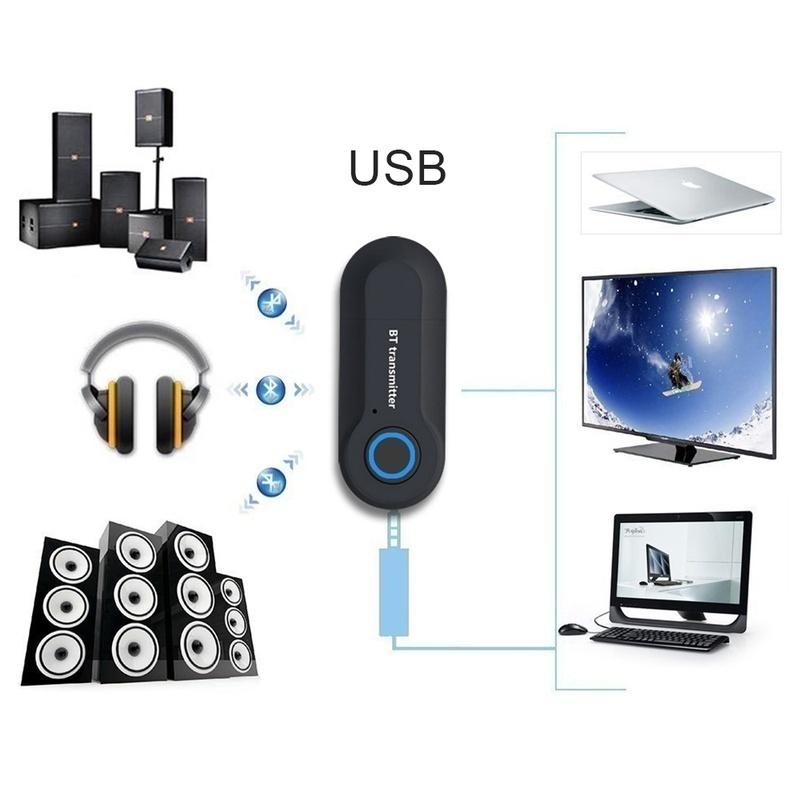 Bezdrátový Bluetooth V5.0 vysílač pro TV telefon PC Stereo audio hudební adaptér