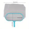 Professional Grade Pool Skimmer Net with Large Capacity Deep Bag & Fine Mesh - Durable Plastic Frame & Nylon Net for Above Groun