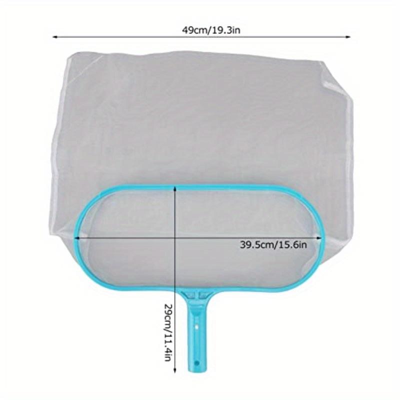 Professional Grade Pool Skimmer Net with Large Capacity Deep Bag & Fine Mesh - Durable Plastic Frame & Nylon Net for Above Groun