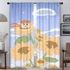 CrayonS ShinS ChanS Blackout Curtains for Living Room Curtain Shades Tulle for Bedroom Home Interior Curtains 2 Pieces Partition