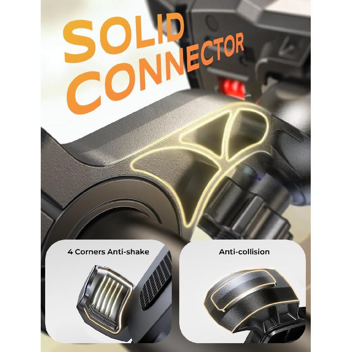 Bike Phone Holder [Upgraded Reinforced Clamp], [1S Lock] Motorcycle Phone Mount, [360° Rotatable] Bike Phone Mount Compatible With IPhone 17 Pro