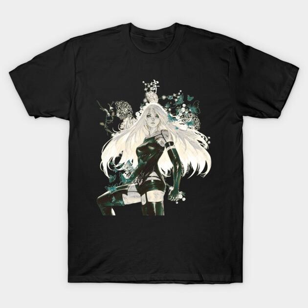 A2 Nier Automata Waifu Shirt Anime Nier Automata Waifu Senpai Black T Shirt V1