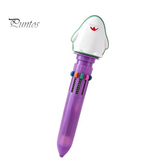 Gift Pens for Girls And Boys 10 in 1 Cartoon Ballpoint Pen, Multicolor Press Retractable Pens, Back to School Supplies Kids Smooth Writing Stationery