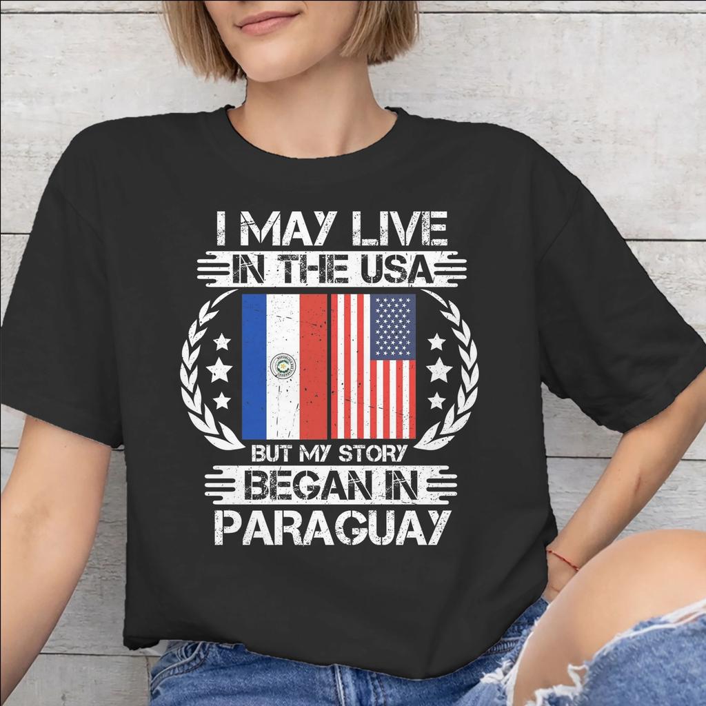 Men Women Printed Paraguay Flag Tee T Shirt Pure Cotton Tshirts Clothing