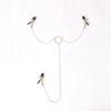 Stainless Steel Metal Chain Nipple Milk Clips Breast Clip Sex Slaves Fetish Nipple Clamps Sex Toys Butterfly Style For