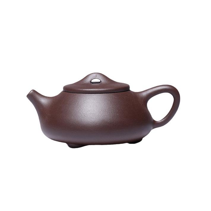 Handmade Yixing Zisha Teapot - Purple Clay Jingzhou Stone Ladle - Perfect Holiday Gift