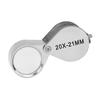 Jeweler Loupe Magnifier Foldable Pocket Handheld Glass Lens Metal Structure Portable and