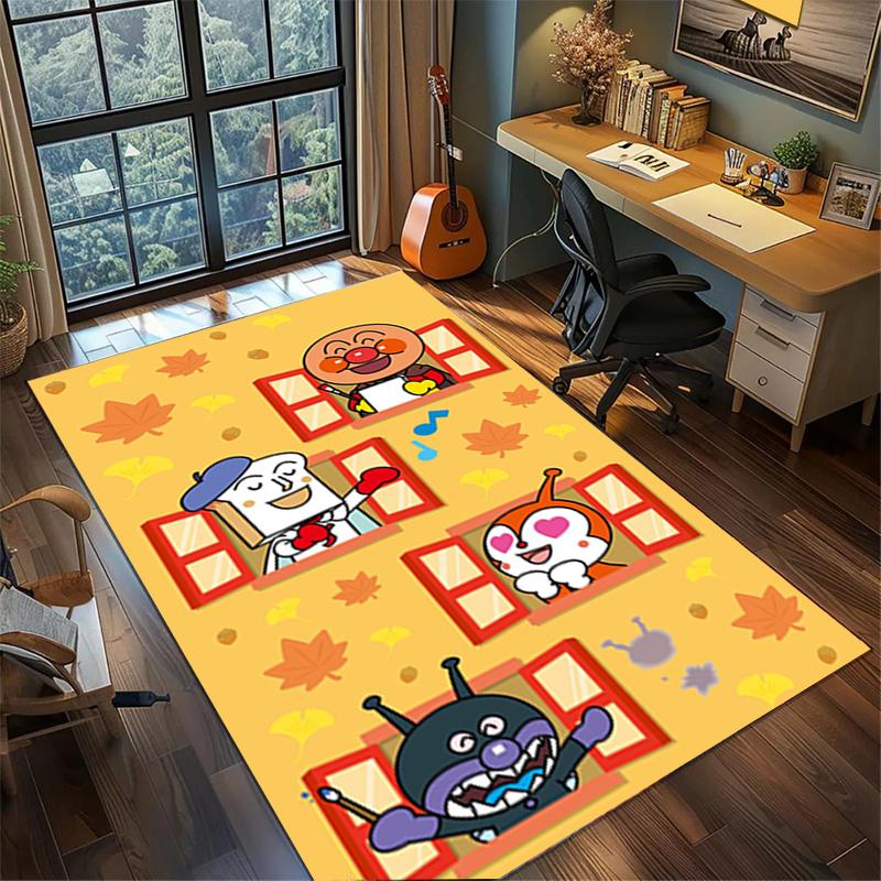 Bedroom Gamer Room Carpet Bread Superman Large Area Non Slip Washable Rug Floor Mat Decor