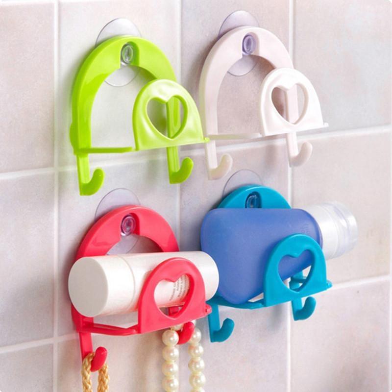 Geschirrtuchhalter, Schwammhalter, Küchenzubehör, Aufbewahrung zu Hause, Badezimmerregal mit Super-Saugfunktion, Familien-Saugnapf-Haken, 1 Stück