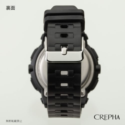 Klefer Men's Digital Watch, Solar Powered, Rechargeable, Urethane Strap, Black, TE-D192-BL