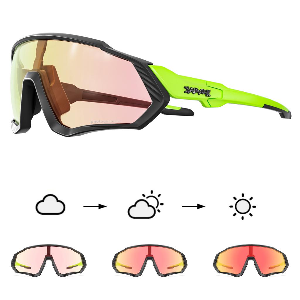 Kapvoe Photochromic Sunglasses for Men Glasses Cycling Women MTB Mountain Road Bicycle Eyewear Sports Cycling Oculos Ciclismo
