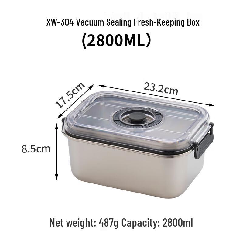 Ru Han 304 Stainless Steel Vacuum Fresh-keeping Container