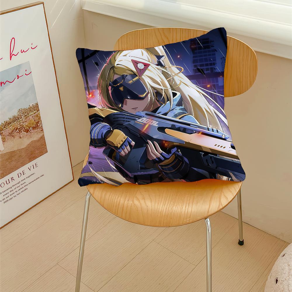 Game Trigger Zenless Zone Zero Game Cushion Cover Pillow Cover Decoration Room Home Sofa Living Office Car Nordic Simplicity