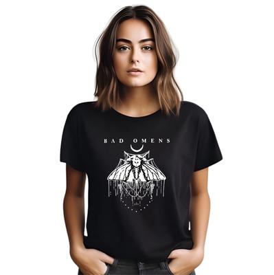 Maglietta Bad Omens, Gruppo Musicale Metalcore Rock Band Concerto Festival Maglietta Unisex
